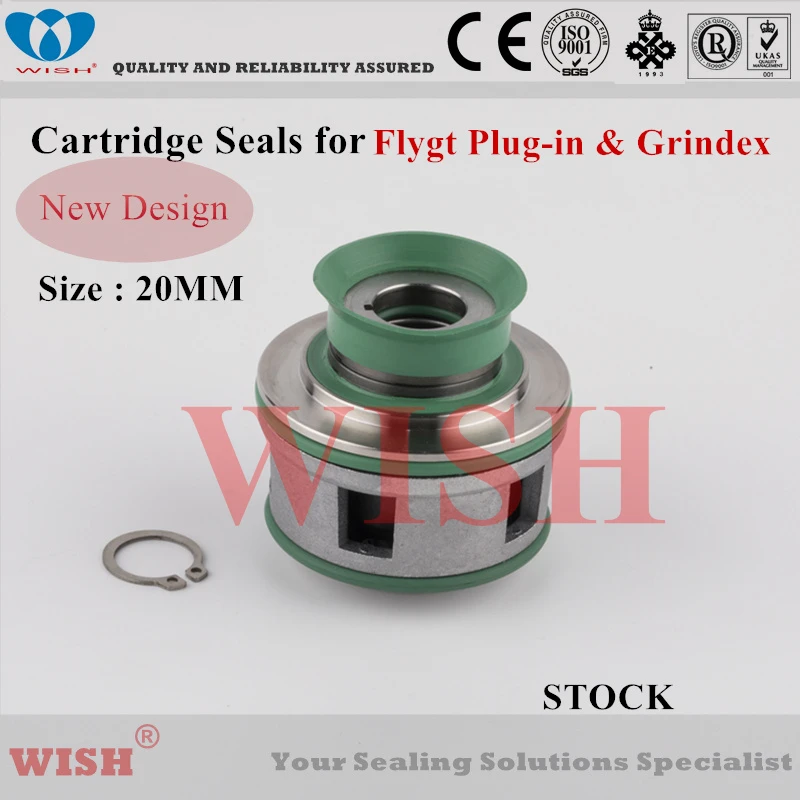 

20mm New plug in cartridge seal /Flygt and Grindex pump mechanical seal 2610/2620/2630/2640/4610/4620