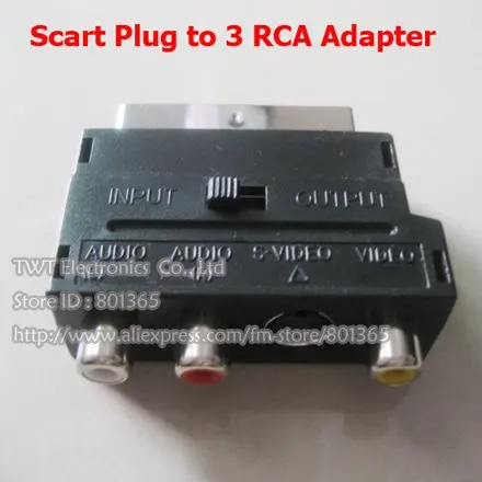 NCHTEK Scart К RCA/s видео вход/выход адаптер RGB 3 RCA S Video Аудио AV ТВ 2 шт Бесплатная