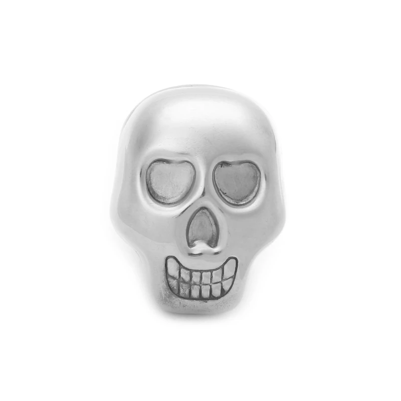 Skull 1 шт. шар Череп из нержавеющей стали бутылка регби доллар США форма ледяной куб охладитель для пива виски винный коктейль охладитель Бар Инструмент барная посуда - Цвет: Skull