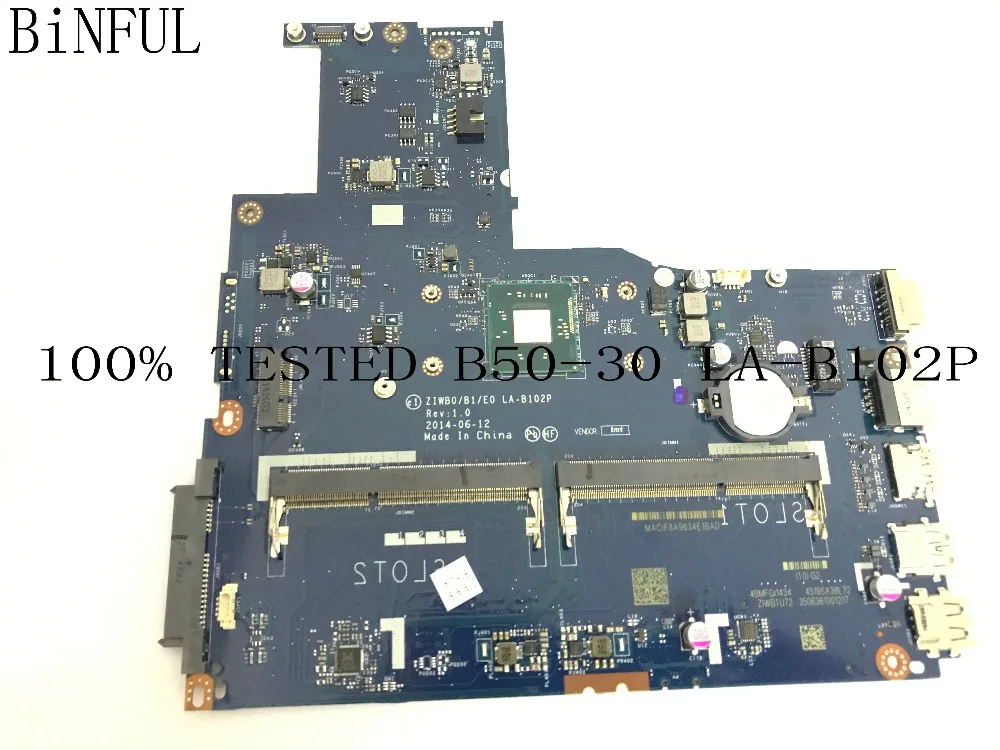 BiNFUL Совершенно новый LA B102P подходит для материнской платы LENOVO B50 30. Встроенный