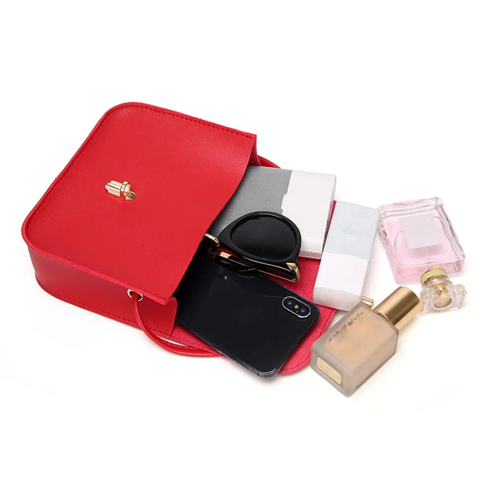 Модная женская сумка-мессенджер на одно плечо маленькая квадратная сумка для