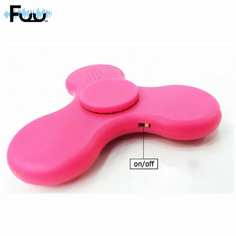 FUU Hot! Bluetooth динамик LED EDC ручной Спиннер антистресс флуоресцентный для взрослых