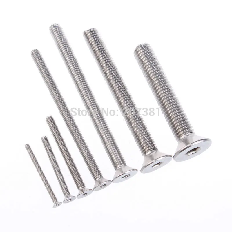 free shipping 25Pcs Plain Cap Stainless Steel 304 Material Hex Socket Screw GB Standard M5X12 | Обустройство дома