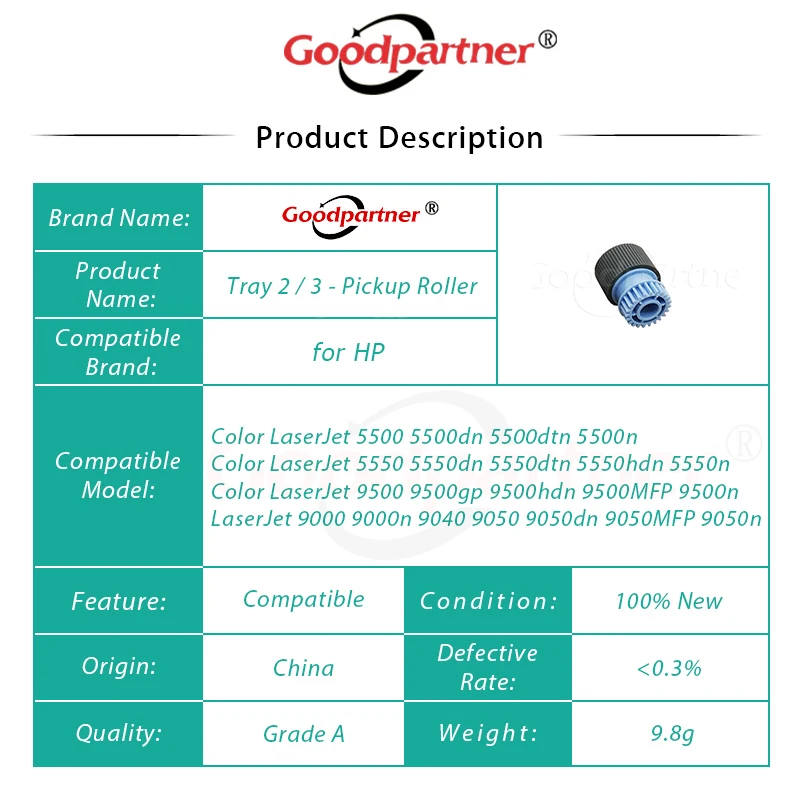 10X RF5-3340-000 лоток 2 3 подачи пикапа ролик для HP LaserJet 5500 5550 9500 9000 9040 9050 5500n 5550n 9500n 9000n 9050n