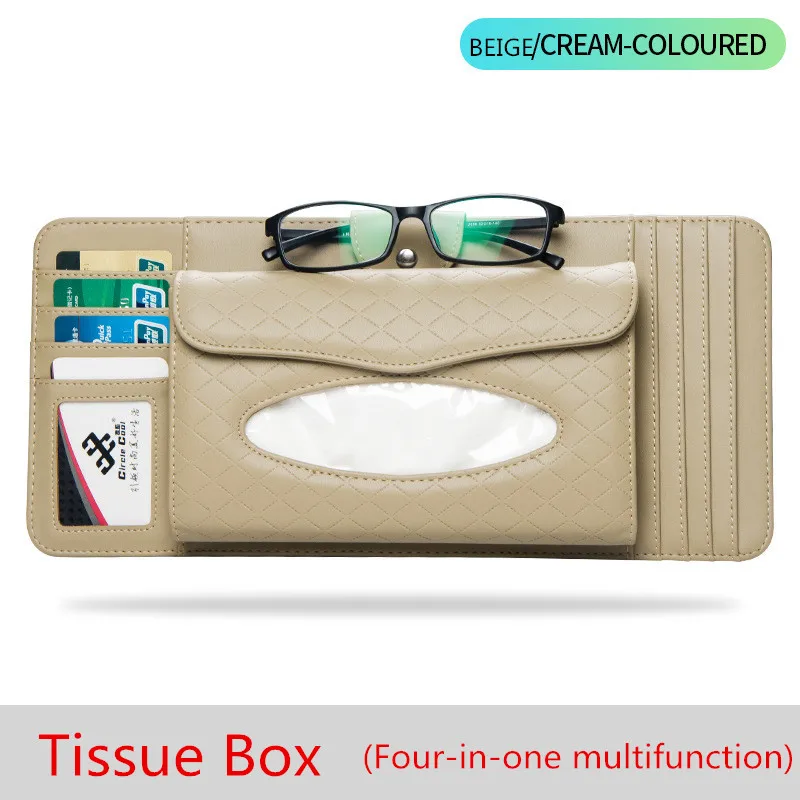 Многофункциональный держатель для салфеток на козырек от солнца автомобильная