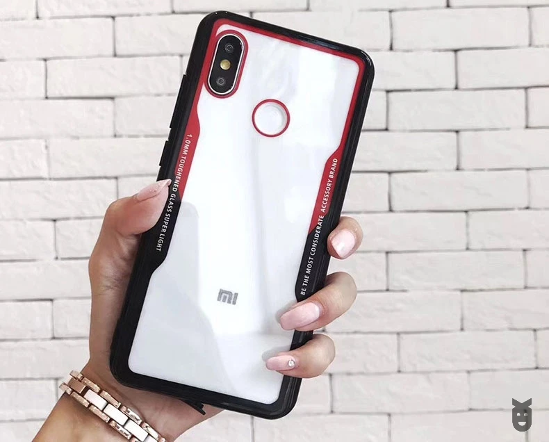 Для Xiaomi mi 8 mi 8 SE A1 A2 Lite Pocophone F1 Red mi Note 5 Plus 6 Pro S2 Прозрачный жесткий пластиковый прозрачный акриловый чехол-накладка на заднюю панель
