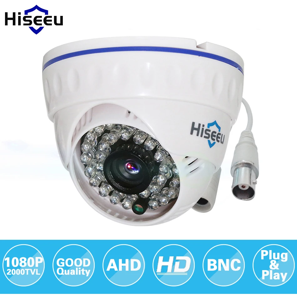 Камера видеонаблюдения Hiseeu AHDH аналоговая 1080P с функцией ночного видения |