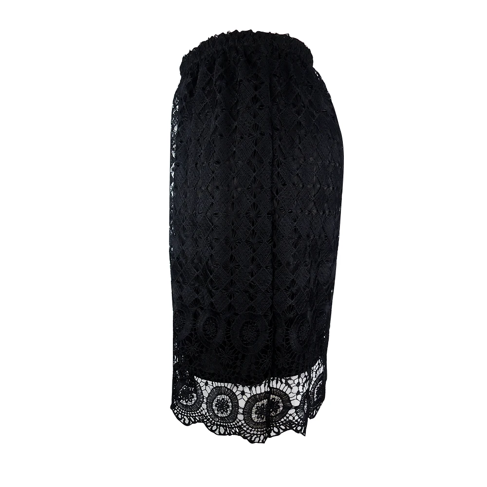 YTL плюс Размеры кружевные юбки для Для женщин Элегантный Цветочный крючком