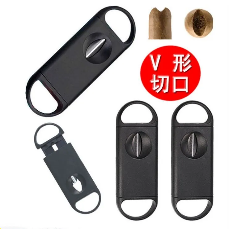 Новинка 1 шт. черный резак для сигар из нержавеющей стали в ножницы кубинские