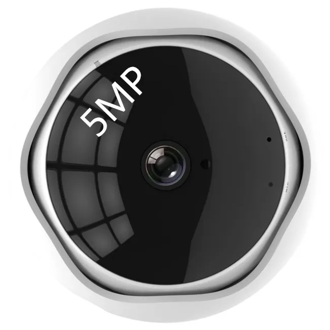 Панорамная ip-камера 5 Мп XM 360 degree, беспроводная сеть, WiFi, рыбий глаз, ip-камера безопасности, встроенный микрофон, wifi камера