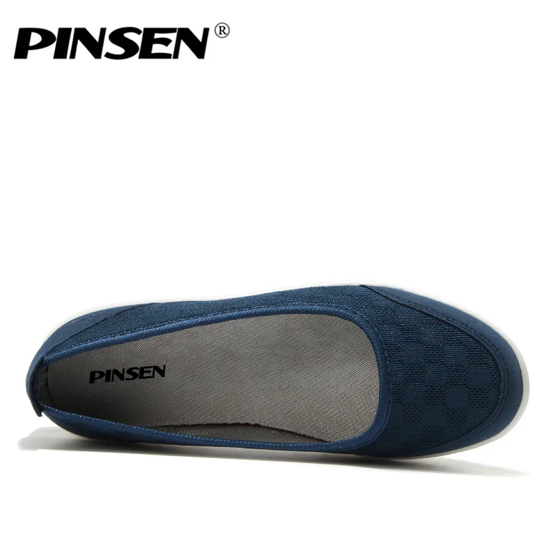 Женские лоферы на плоской платформе PINSEN Летние Повседневные слипоны подошве