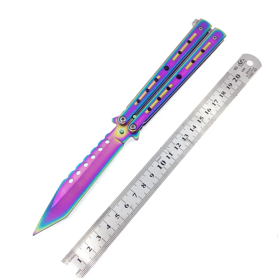 Складной карманный нож бабочка из нержавеющей стали|Ножи| |