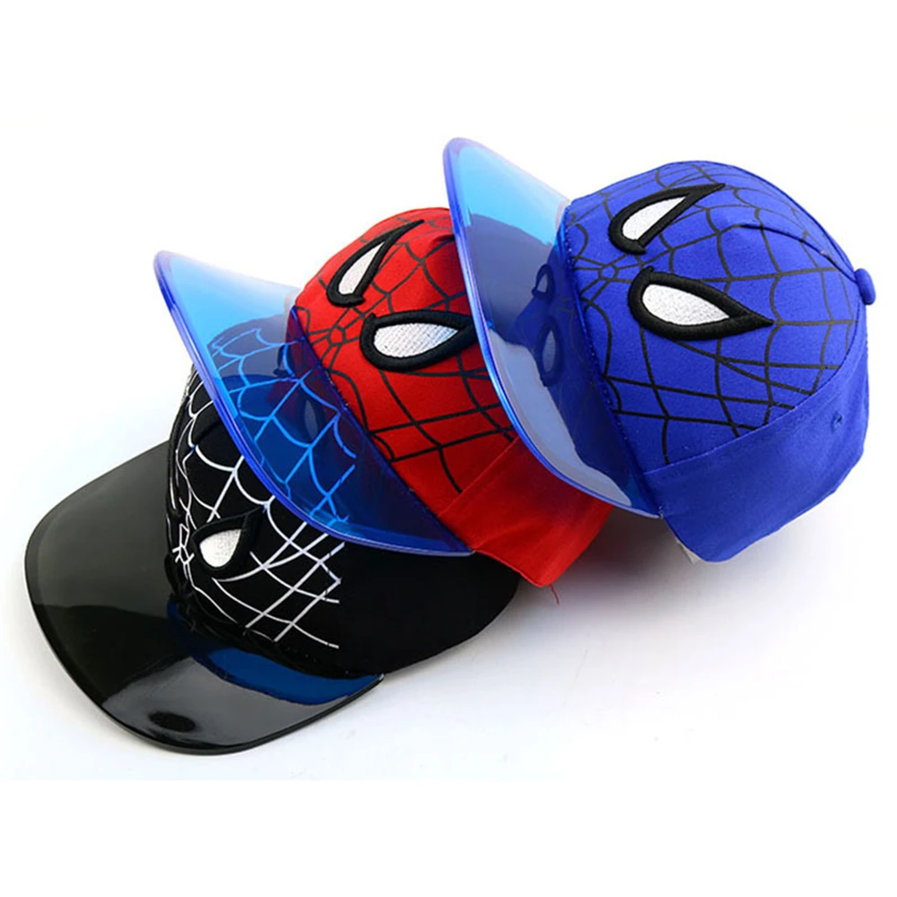 Новая летняя детская бейсбольная кепка с рисунком Человека-паука УФ