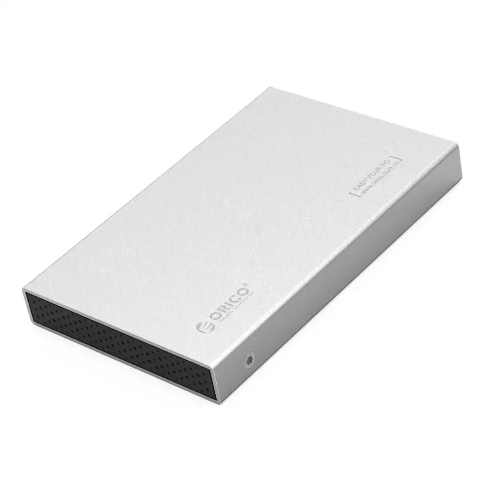 ORICO 2518S3 Алюминий 2,5 SATA коробка для жесткого диска HDD жесткий диск SSD Внешний чехол USB3.0 5 Гбит/с Поддержка 7 мм и 9,5 мм-серый - Цвет: Серебристый