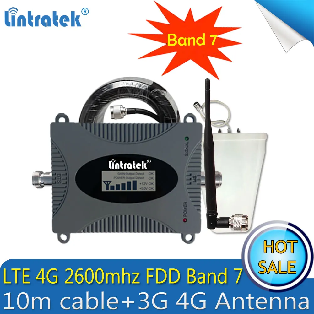 4G LTE ретранслятор сотового сигнала Band 7 2600Mhz усилитель мобильного телефона с