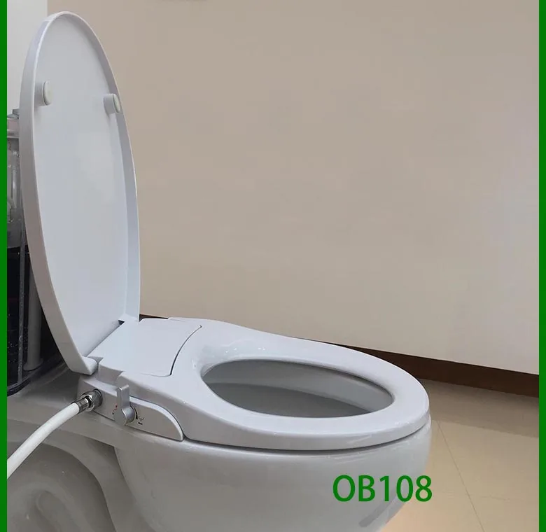 Не электрический туалет биде сиденье Washlet двойной сопла распылителя доставки-американских удлиненные стиль / круглый стиль стандартный туалет чехол для унитаза душ биде шланг для гигиенический душ биде портативное