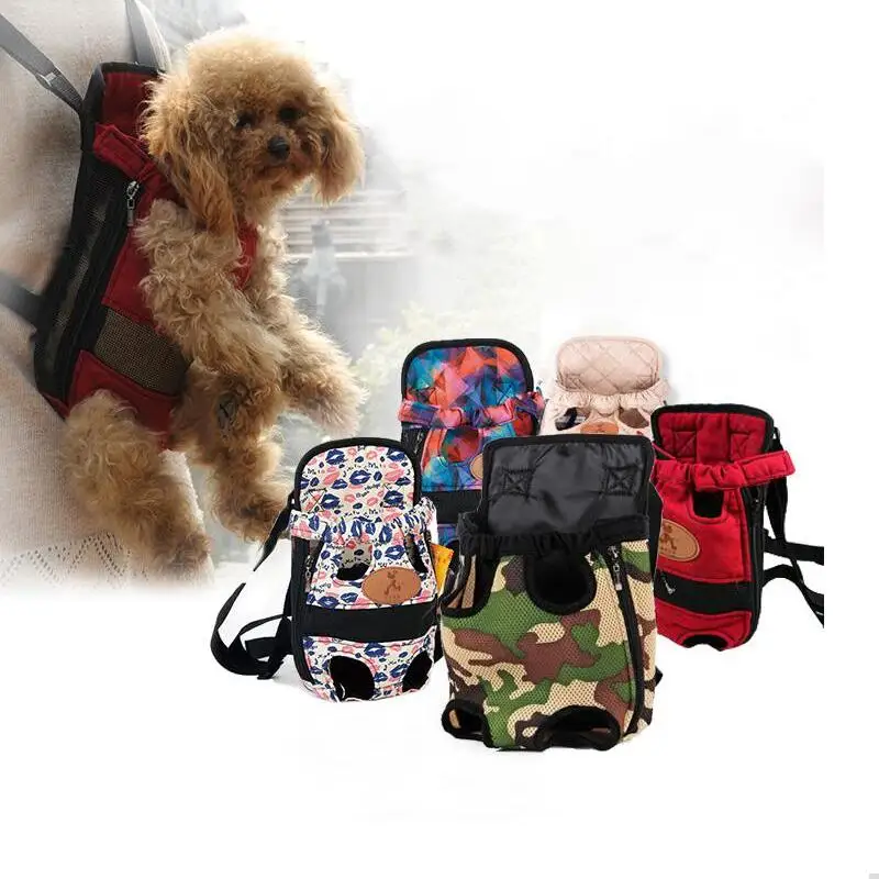 Сумка переноска для домашних собак и котов передняя нагрудная сумка рюкзак