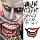 Временная тату-наклейка с черепом, джокером, клоуном, водостойкая татуировка, боди-арт, искусственная татуировка для женщин и мужчин