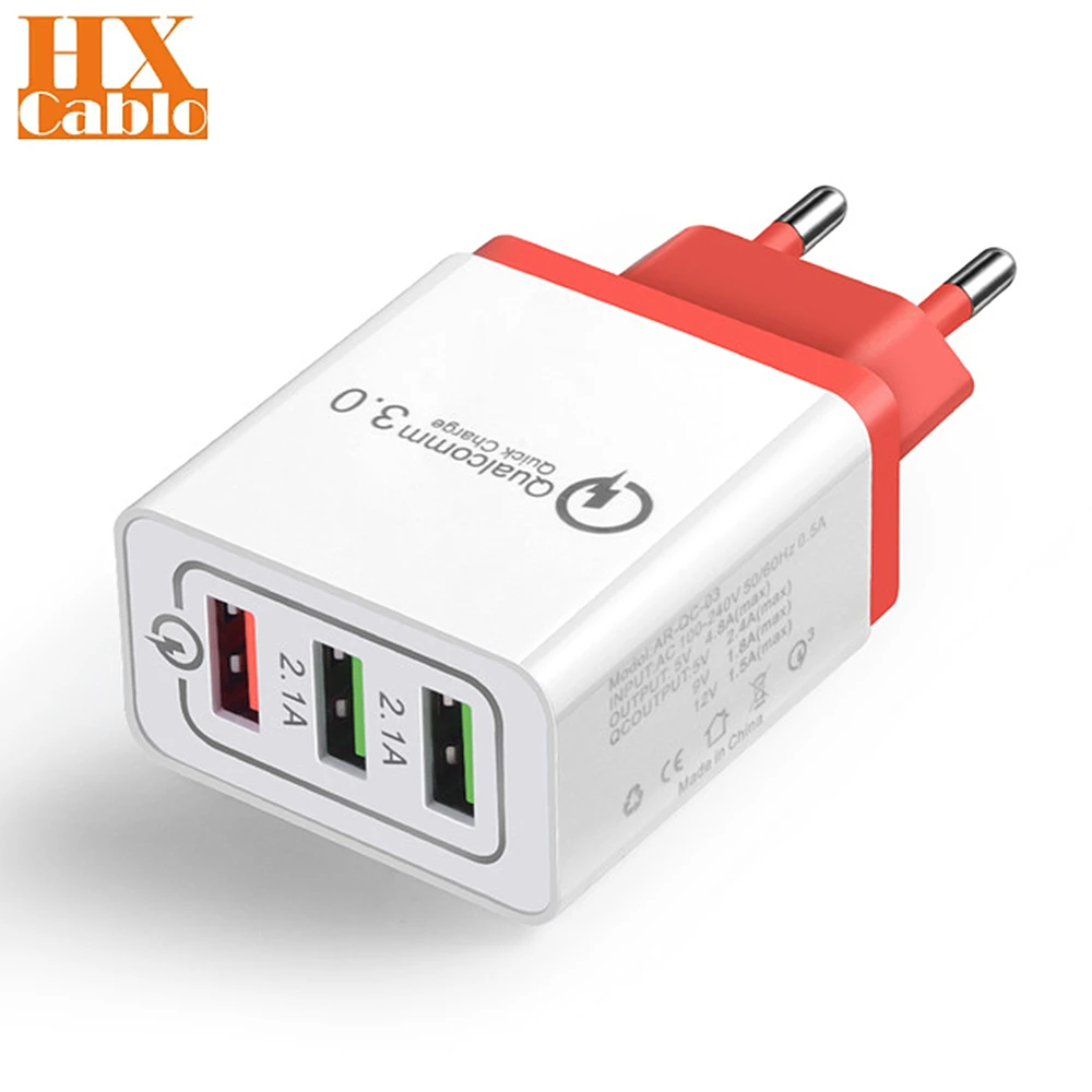 Универсальная Быстрая зарядка 18 Вт USB 3 0 5 в А для Huawei P10 P20 Lite Honor 10 V9 LG G5 G6 V30 OnePlus 2 6 ZUK