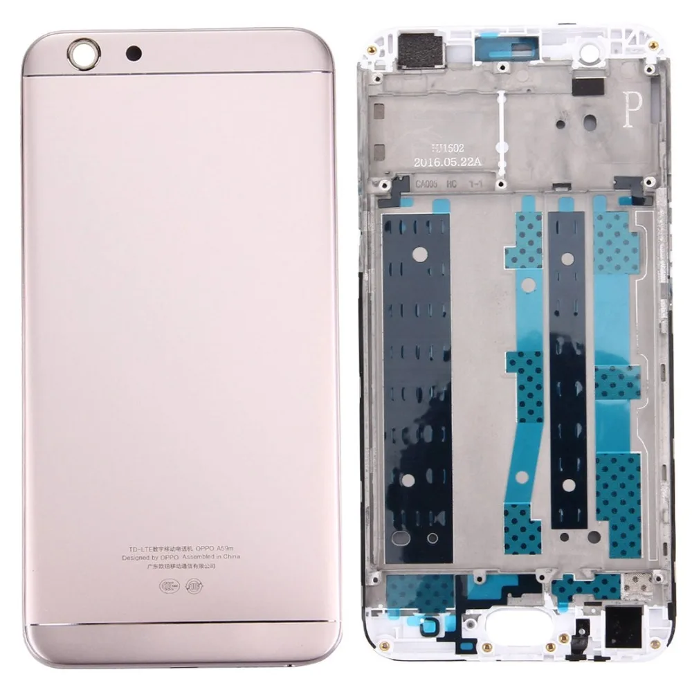Задняя крышка аккумулятора + передний корпус ЖК рамка панель для OPPO A59 / F1s|Корпусы