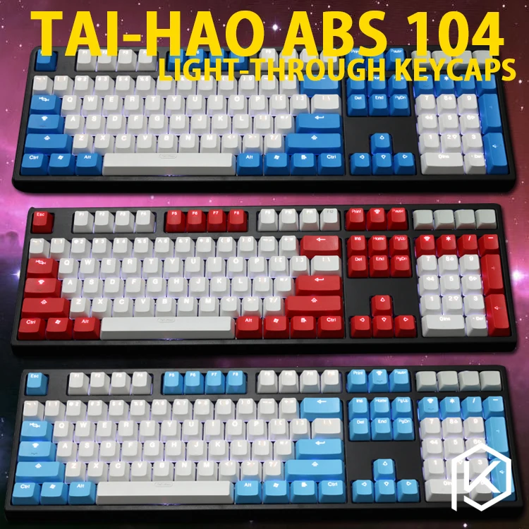 Taihao abs двойные колпачки для клавиш самостоятельной сборки игровая механическая