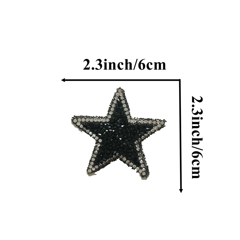 5PCS/lot 3D Rhinestones Star Beaded Iron on Patches for Clothes Bags DIY Accessories Hot Melt Crystals Stars Decoration Applique | Дом и сад