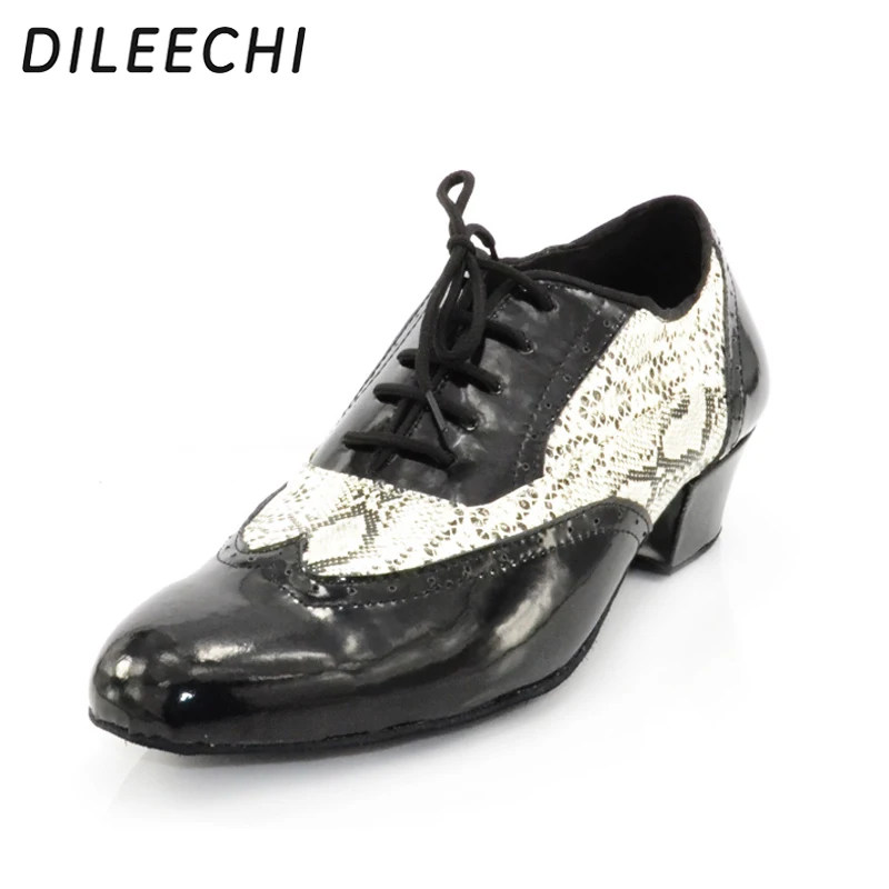 DILEECHI мужские туфли из натуральной кожи для латиноамериканских танцев Бальные
