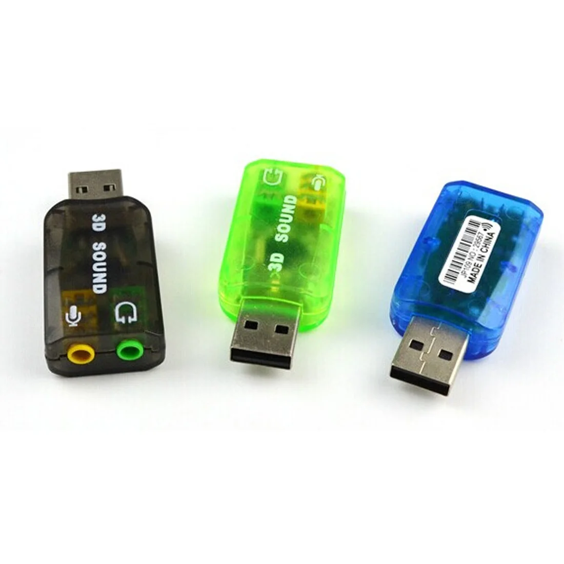 Внешняя звуковая карта USB 5 1 Вт разъем для наушников и микрофона 3 мм компьютерный