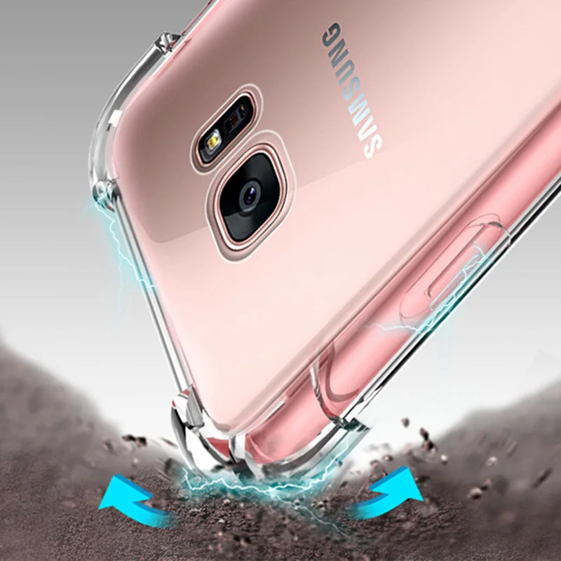 Мягкий Силиконовый противоударный чехол SIXEVE для Samsung Galaxy S7 Edge A3 A7 2016 J2 J3 J5 J7 Neo Nxt Prime - Фото №1