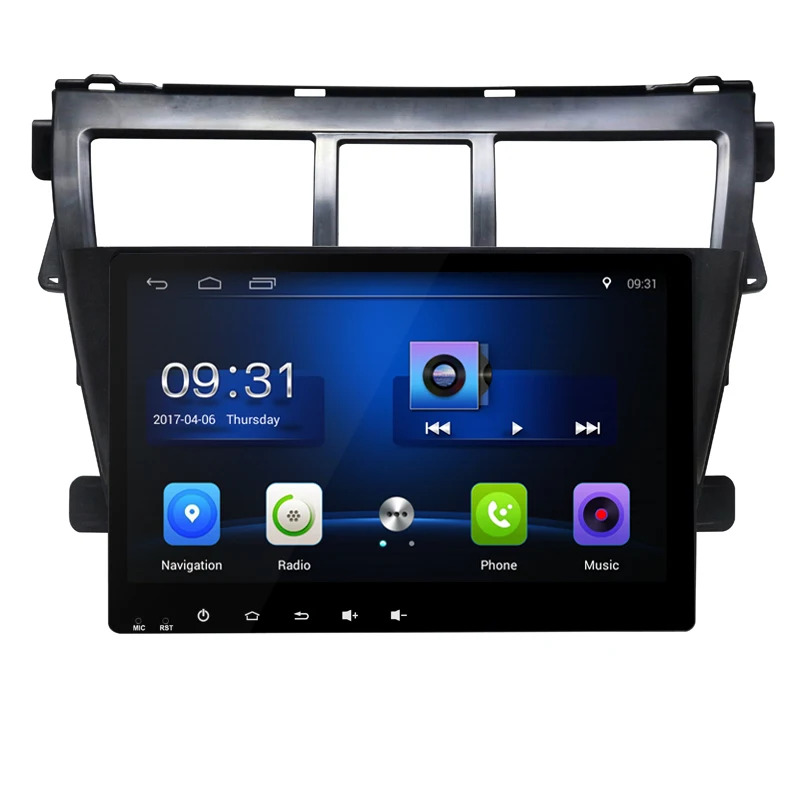 9 &quotчетырехъядерный Android 6 0 1G RAM автомобильное радио для Toyota Vios 2009 2010 2011 2012 2013 с GPS