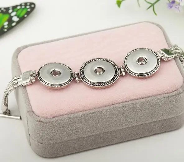 Браслет украшение на застежке браслеты Pulsera Fit 18 мм Кнопка женский браслет богемные Винтажные Ювелирные Изделия