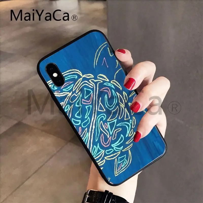 8 MaiYaCa морская черепаха Аква Мягкий ТПУ узор чехол для телефона задняя крышка Coque для iphone 5 5s 5c SE и 6 6s 7 7plus 8 8plus чехол для телефона - Цвет: 8