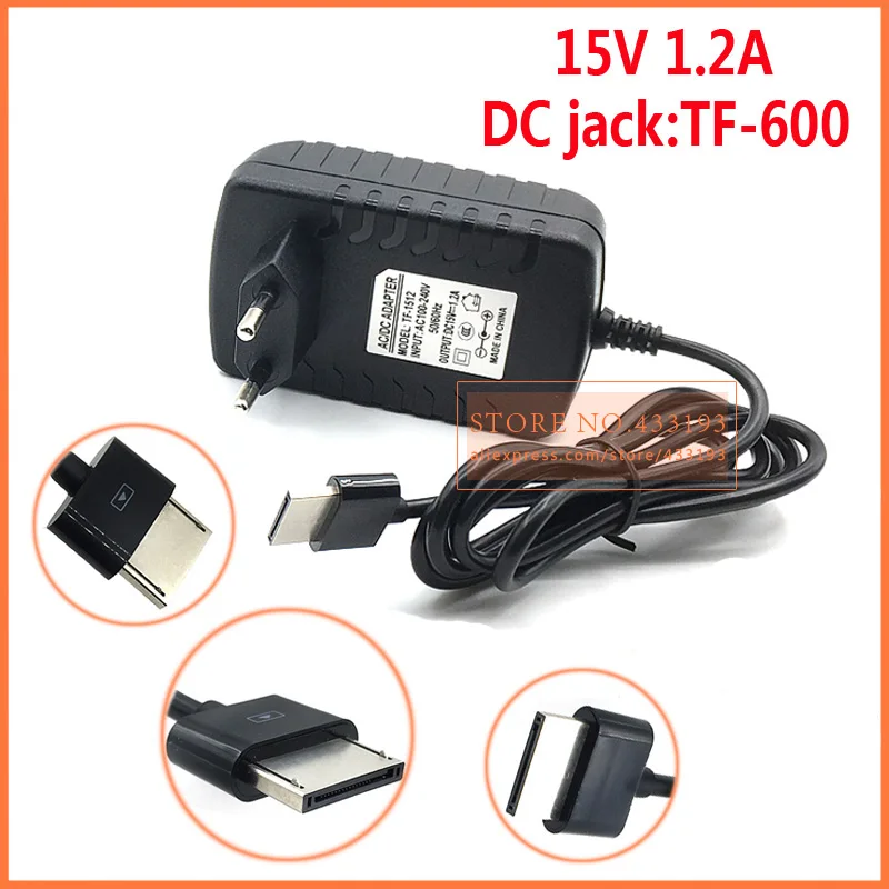 15 V 1.2A 18 W адаптер переменного тока питания для ноутбука Asus VivoTab RT TF600 TF600T TF600TD TF600TL