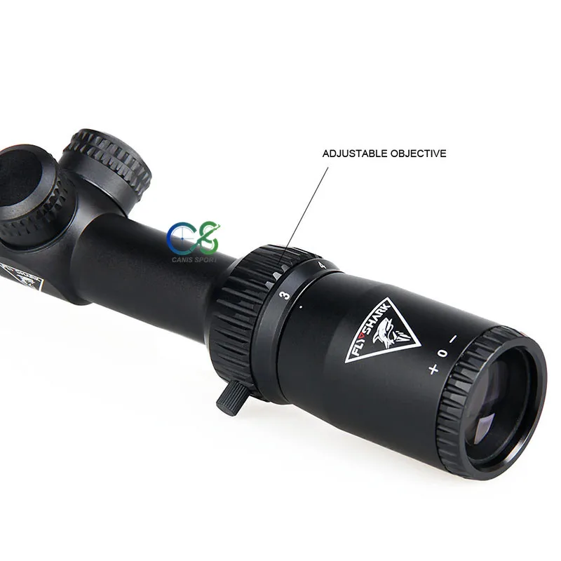Тактический прицел для винтовки Fly Shark 3x 9x32 с трубкой 25 4 мм черный голографический