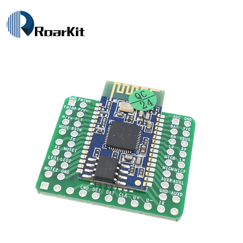 Bluetooth стерео аудио модуль передачи BK8000L Плата расширения AT команды SPP Bluetooth динамик усилитель DIY