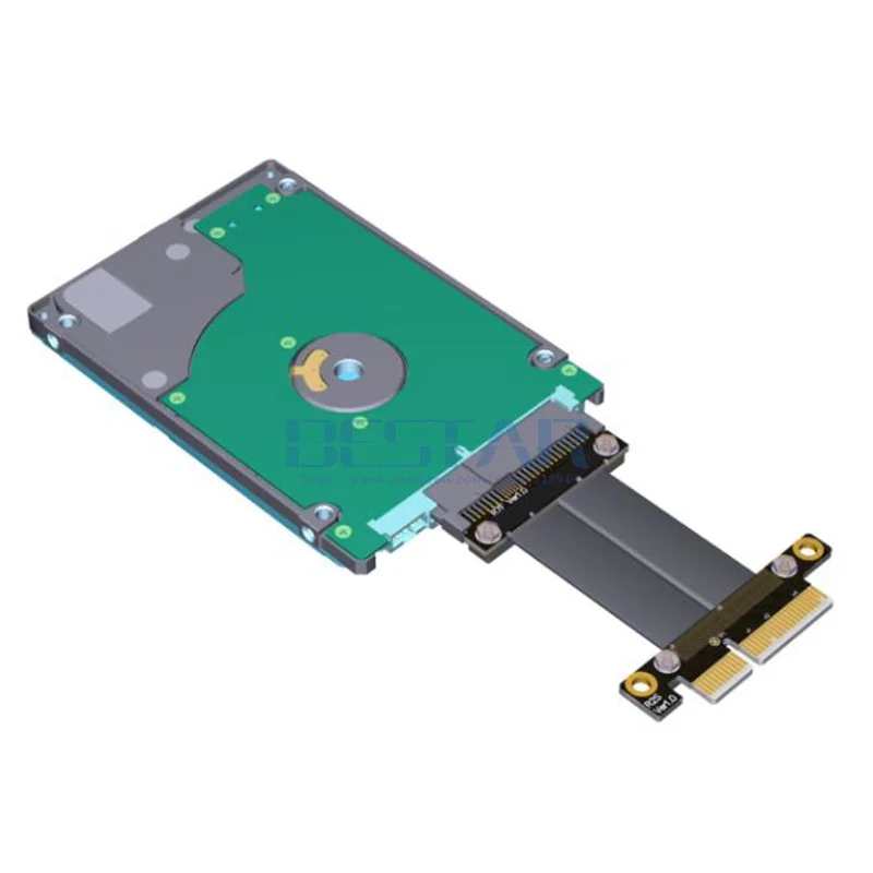 U.2 интерфейс U2 к pci e 3 0x4 SFF 8639 NVMe pcie 4x Удлинительный кабель для передачи данных Riser