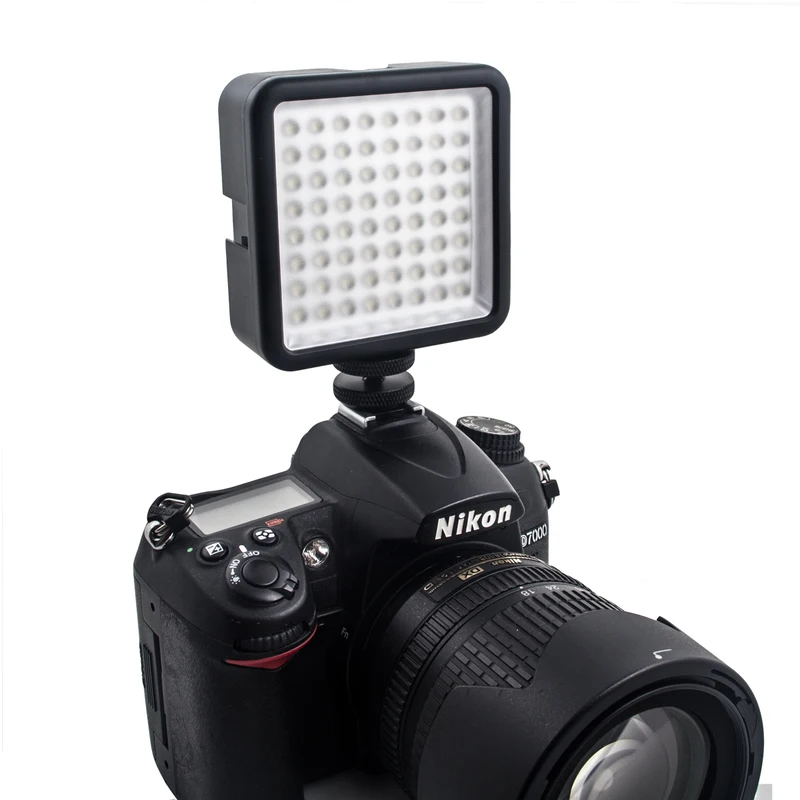 W64 LED64 видео 6000K светодиодная лампа для DSLR камеры видеокамеры Мини DVR как
