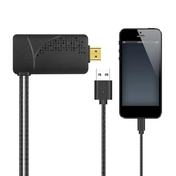 Black HDMI кабель телефон к телевизору для Lightning к HDMI кабель адаптер для Apple iPhone X 8 7 6S iPad Pro Air HDMI ТВ Цифровой AV адаптер - Цвет: Black