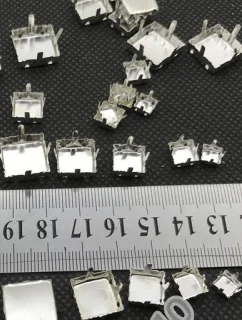 TopStone 8 мм 10 мм 12 мм K9 кристалл принцесса квадратные заостренные с обратной стороны Стразы разноцветные стеклянные Хрустальные Необычные камни - Цвет: silver claw