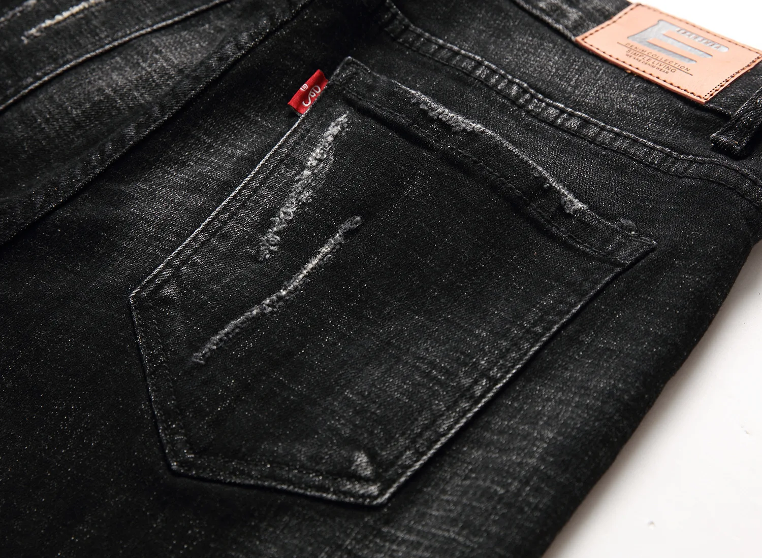 Qmgood Для мужчин Рваные джинсы 2018 Дизайн Slim Fit Мода Байкер Джинсы для женщин Весна и