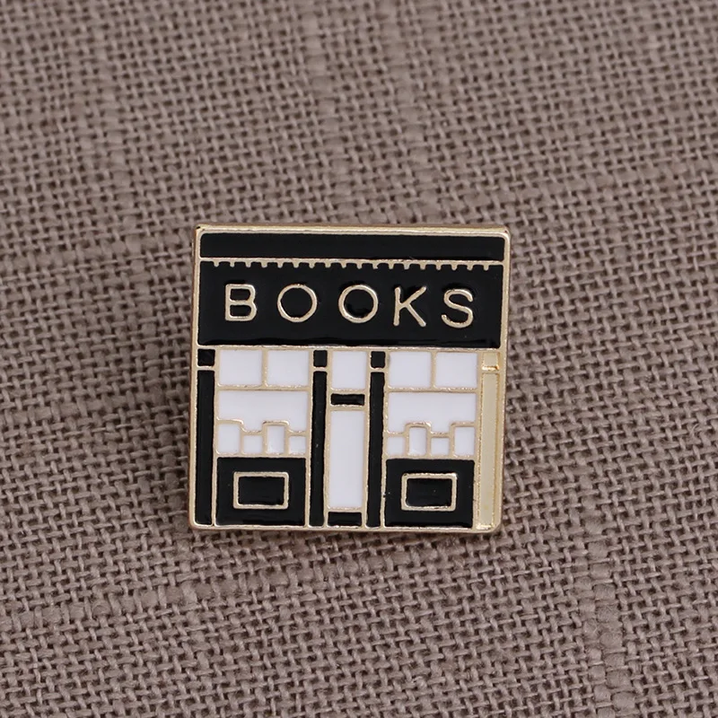 Мультяшная эмалированная брошь креативная книга бумажная тестовая коробка из