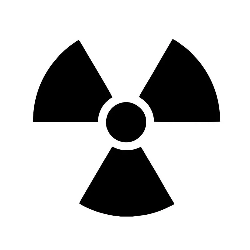 

Car stying 13*13CM Radio Active Car Sticker Decals Creative Cartoon Motorcycle Stickers Decorative Car Window Decals Jdm