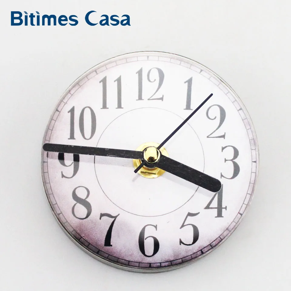 Двойные магниты на холодильник 3 'ретро круглые Настенные часы Imanes украшение