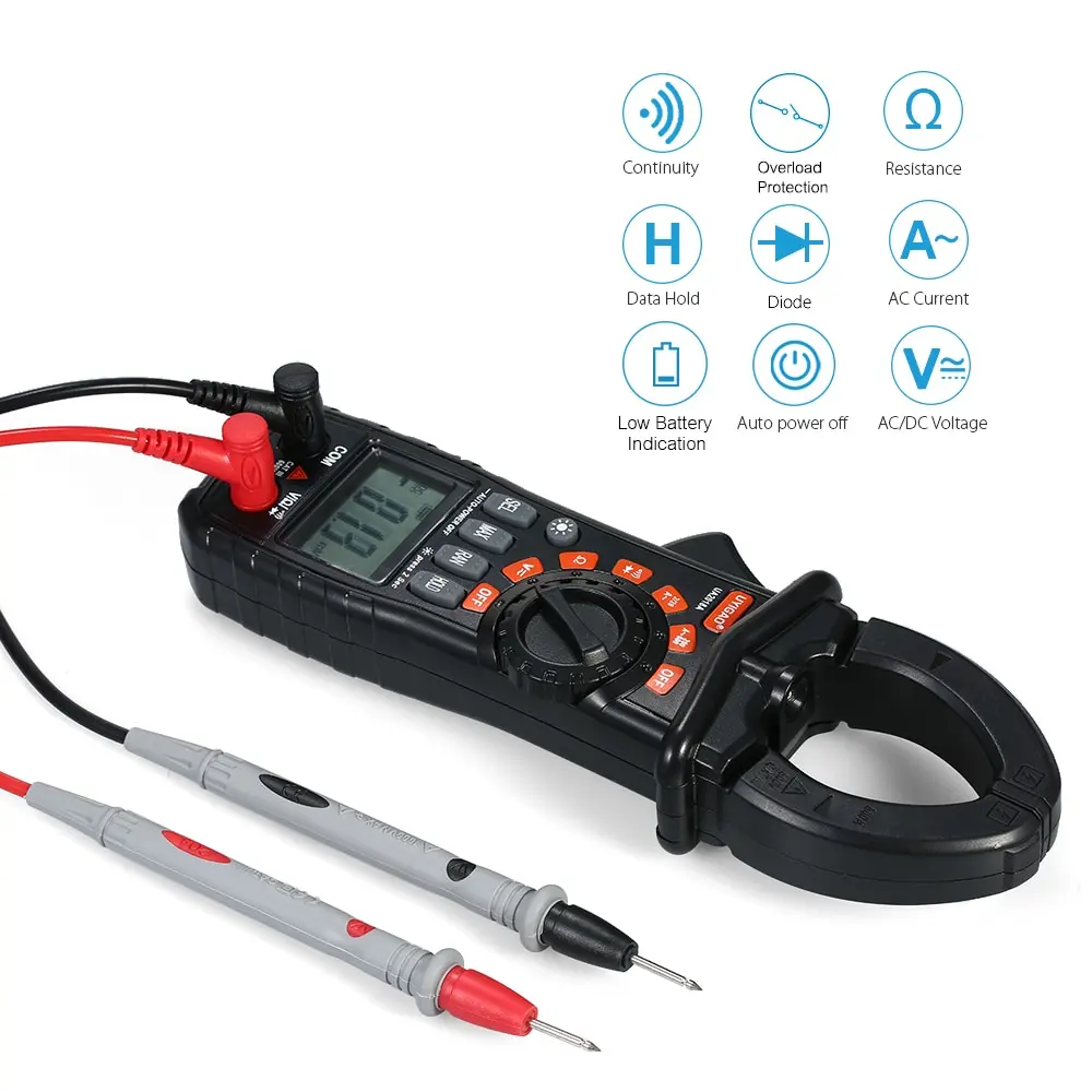 Мультиметр Ручной цифровой с ЖК дисплеем 1999 отсчетов|Токоизмерительные клещи| |