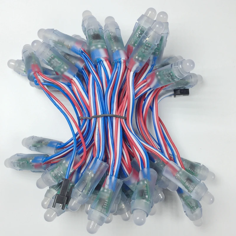 1000 шт. 12 мм WS2811 2811 IC RGB светодиодный модуль водонепроницаемый DC12V Цифровой