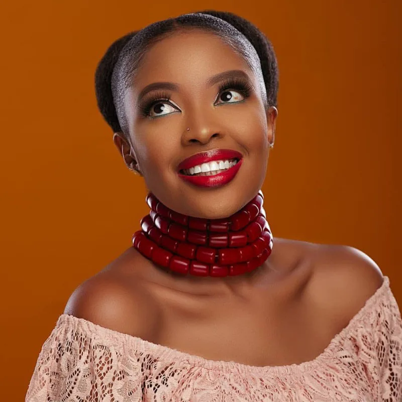 Dudo красный ювелирный набор натуральный коралловый бисер колье 4 ряда костюм