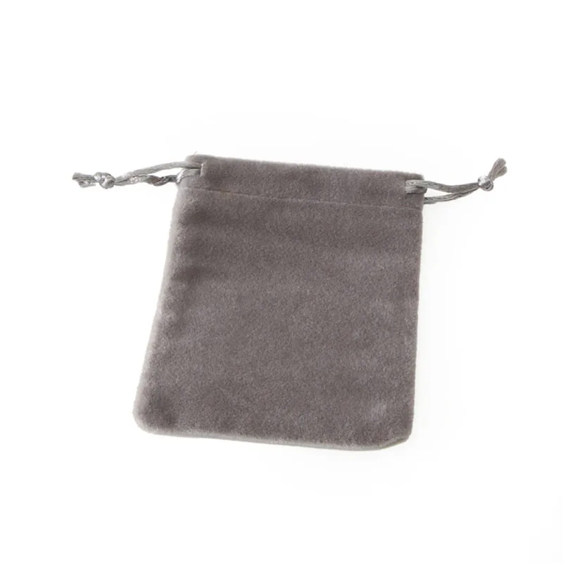 Gray Velvet Bag Розовое золото металлическое зеркало для нанесения макияжа круглое компактное косметическое зеркальце модное цветное карманное зеркало+ сумка из черного бархата 5 шт./партия#18413 - Цвет: Gray Velvet Bag
