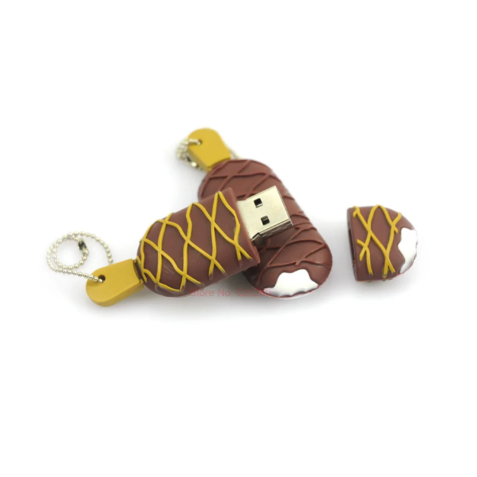64 Гб карту флэш-памяти с интерфейсом usb шоколадное мороженое Флеш накопитель Стик