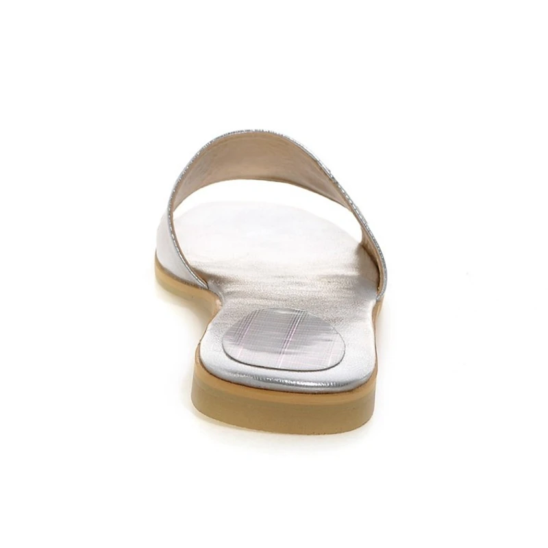 Большой размер 34-43 женщин тапочки 2017 открытым носком плоским флип флоп обувь