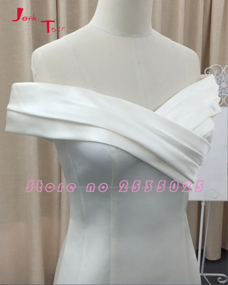 Женское атласное платье с V образным вырезом и коротким рукавом|noiva sereia|vestido de noiva